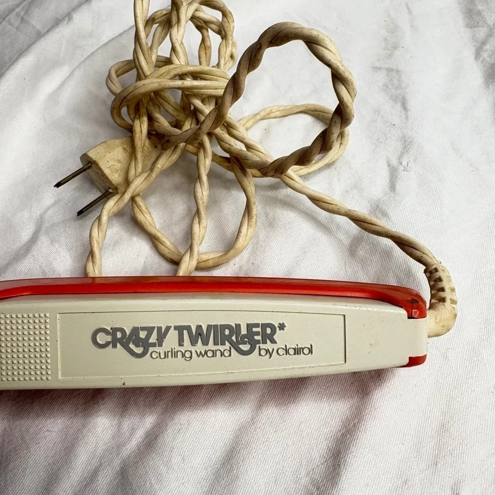 Vintage Clairol Crazy Twirler Curling Wand Retro Hair Styler Tool